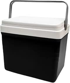 Caixa Térmica 42 Litros Preta Portatil Praia Camping Viagem Cooler