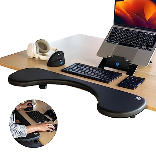 R-Go Tools RGOARMC - Ergonomic Armrest Black - Fits on any desk