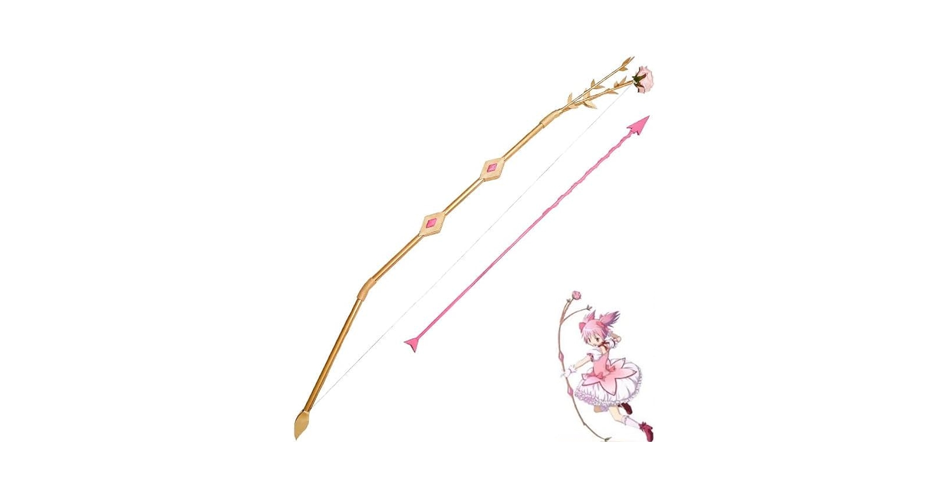 【即納】魔法少女まどかマギカ 鹿目まどか コスプレ 道具 弓+矢 武器 まどマギ Amazon.co.jp: 鹿目まどか 武器 弓 矢 魔法少女まどか☆マギカ
