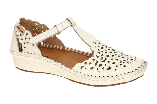 Image of Pikolinos ALDAYA Leather Loafers for Women, white, 7.5 /8