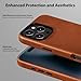 Belemay Compatible with iPhone 16 Pro Max Leather Case, Compatible with MagSafe, Premium Full-Grain Vegetable-Tanned Smooth Leather, Metal Buttons & Camera Bump Frame, Luxury Cover (6.9