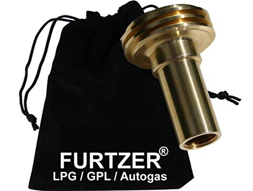 Furtzer LPG GPL Autogas Tankadapter M16 ACME Innengewinde lang Adapter mit Stoffbeutel