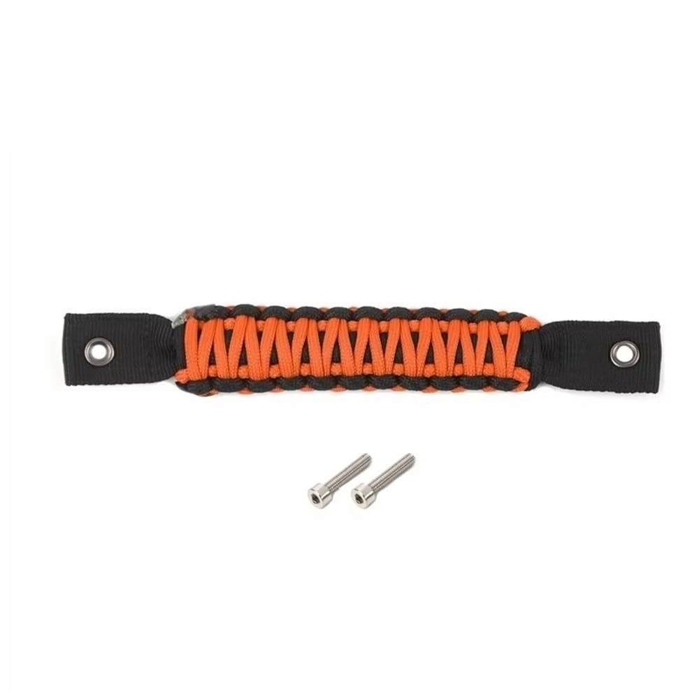 Teakea Orange Car Taildoor Glass Grab Handle For Jeep For Wrangler Jl 2018-2026 Rear Door Tailgate Interior Accessoires Interior Trim Decal Decoration Accessories(Orange)
