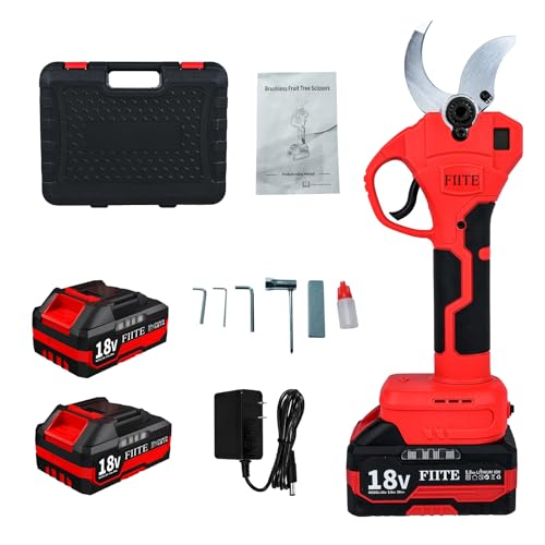 Electric Pruning Shears, Upgraded 40mm 1.6'' Cutting Diameter Portable Cordless Pruning Shears with...