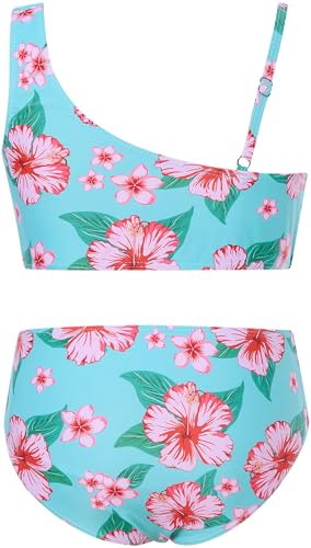 Image of RAISEVERN Girls Swimsuit 3 Piece Bathing Suits Cute Swimwear for 5-12 Years