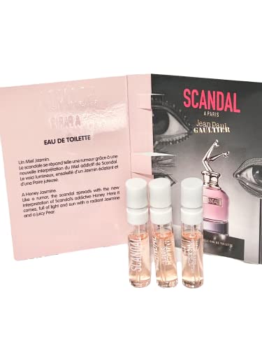 Jean Paul Gaultier A Paris Scandal Women Sample Edt 0.05 Fl. Oz. / 1.5 Ml Vial Spray Mini Perfume Vial Eau De Toilette (Set Of 3) #TOP3
