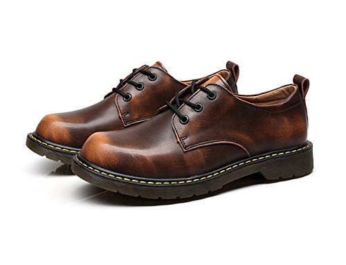 [CHENGFA] マーチンシューズ メンズ ワークブーツ レースアップ 革靴 ローカット エンジニアブーツ カジュアルシューズ 24.0cm-28.0cm