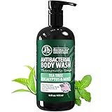 Antibacterial Body Wash - Antibacterial Soap And Tea Tree Body Wash For Jock Itch, Athletes Foot, Eczema And Back Acne - Anti Bacterial Body Soap For Men And Women Safe For All Skin Types - 16 Oz