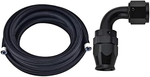 Fuel Line Kit AN8 10FT CPE Braided Nylon Fuel Line Kit & 10 Hose End Fitting - View #11