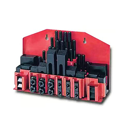 M10 Milling Machine Tool Combination Platen Parts 58PCS/Set Milling Machine Pressure Plate Universal Clamp Group Code Iron for Beginners DIY