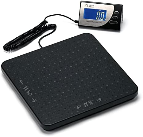 660 lb (300 kg) Digital Heavy Duty Postal Shipping Scale, Cast Aluminum Pan, Backlit LCD, AC Adapter, Multi Weight Unit, Capacity: Max 300 kg (660 lb), Min 0.5 kg (1.1 lb), Division 0.1 kg / 0.1 lb