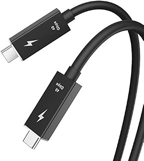 Thunderbolt 3 Cable, CHOETECH Thunderbolt Cable (2.6FT), 40Gbps 100W Charging (5A / 20V)