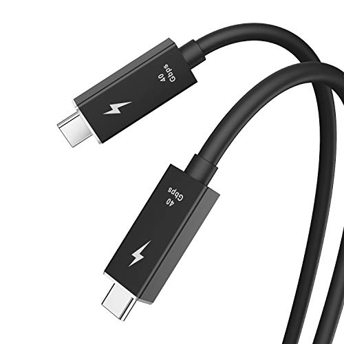 Thunderbolt 3 Cable, CHOETECH Thunderbolt Cable (2.6FT), 40Gbps 100W Charging (5A / 20V)