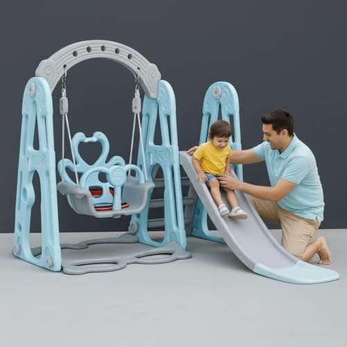 eHomeKart Slide Combo for Kids - Playgro Super Garden Slider Combo - for Boys and Girls - Perfect for Home/Indoor or Outdoor - 155 X 119 X 104 cm