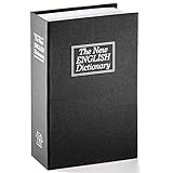 Jssmst(ジェスマット) 辞書型金庫 隠し金庫 ダイヤル式 24x16x5.5cm 防犯収納 CB0901M (ブラック)