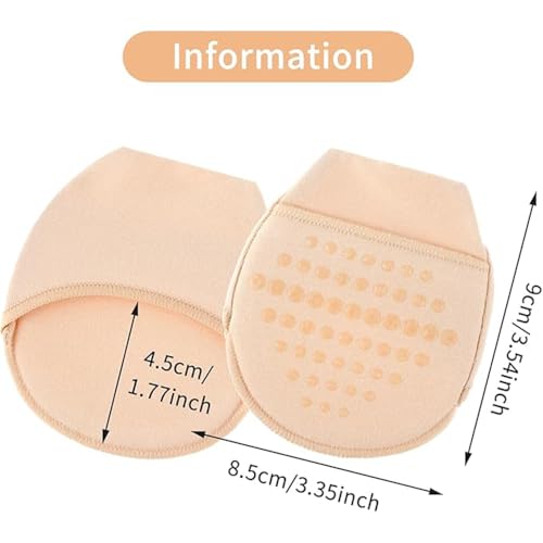 3Pairs Women's Toe Topper Liner Socks with Cushion,Toe Cover Half Socks,No Show Liner Half Socks For Heels Flat Shoes2