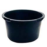 Mörtelkübel rund, schwarz, PE Regenerat ca. 65 l, ca. Ø 60,0 cm x 33,0 cm