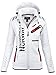 Produktbild Geographical Norway Damen Softshell Funktions Outdoor Regen Jacke Sport [GeNo-24-Weiss-Gr.XL]