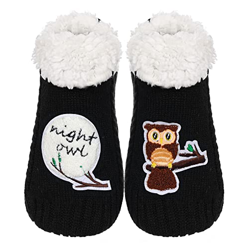Image of ZYZX Cute Animal Slipper Socks for Women with Grips,Fuzzy Socks Indoor