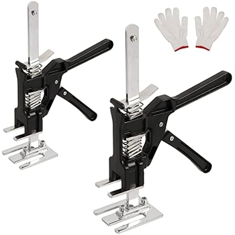 2 Pack Labor Saving Arm Jack, Lever Arm Lifter Hand Tool Jacks, Effort Elevator for Installing Doors Windows Cabinet, Furniture Drywall Lifter Jack Cover