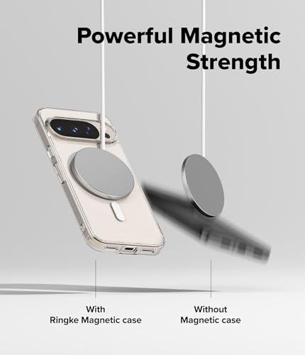 Image of Ringke Fusion Designed for Google Pixel 10 Pro / 10 Case [Compatible with MagSafe] [Scratch Resistant] Slim Transparent Protective Back Cover with Shockproof Bumper - Magnetic Clear