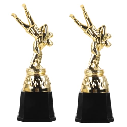 VANZACK 2 Peças Troféu De Luta Livre Pequeno Troféu De Troféu De Competição Troféus E Medalhas Trofé