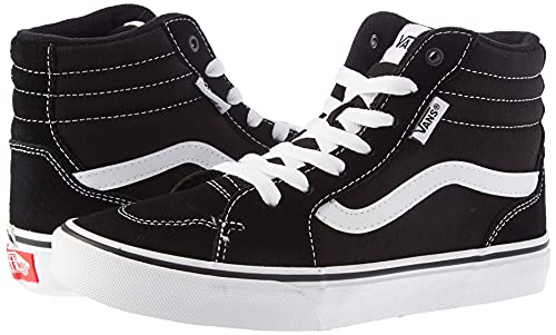 Vans Unisex Filmore Hi Suede/Canvas Sneaker dziecięce buty typu sneaker, Suede Canvas Black White, 36.5 EU