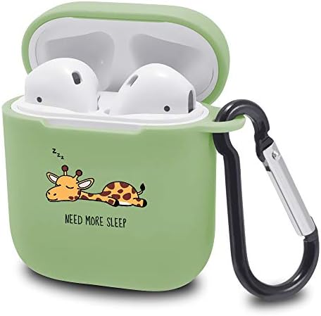 LuGeKe Cute Koala Green Case Cover for Airpods 1/2 with Keychain, Lovely Koala Bear Soft Shockproof Fun Animal Print Protective Airpods 1/2 Cases Cool Charging Case with Design for Boys Girls Friend