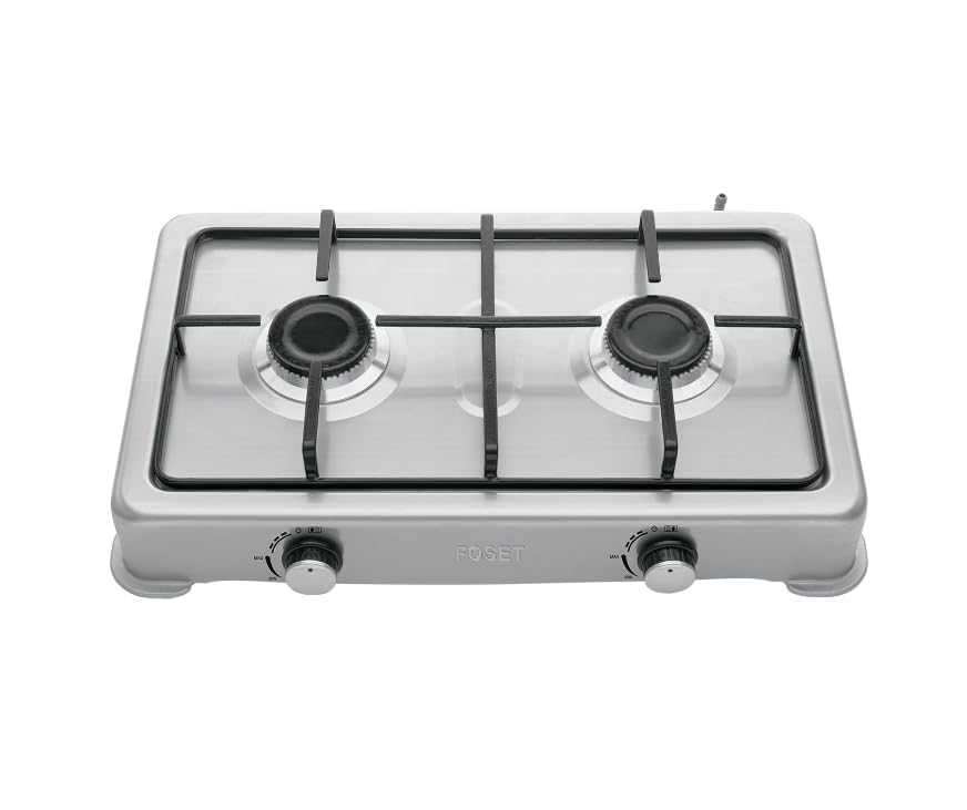 Listado de Parrilla de Gas 2 Quemadores Walmart - los más vendidos. 46 FOSET AERO 45666 Parrilla de gas de sobreponer, 2 quemadores, inox