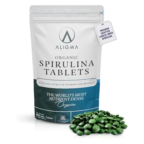Aligma Organic Spirulina Tablets for Immunity and Energy Cover