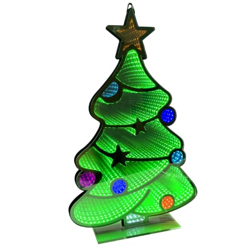 Veilleuse d'arbre de Noël miroir pour sublimer vos tables de fête