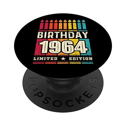 1964 Popsocket para teléfono, edición limitada 1964 cumpleaños 1964 PopSockets PopGrip Intercambiable