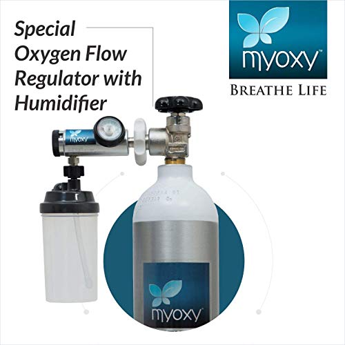Image of MyOxy Light Weight Oxygen Cylinder (1500 Litres) with Humidifier