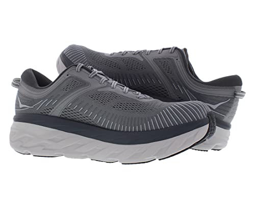 HOKA HOKA ONE ONE Bondi 7 Mens Shoes Size 8.5, Color: Wild Dove/Dark Shadow