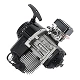 JDCEREN 2-Stroke Racing Engine Motor 49CC Engine Motor Single Cylinder Air-Cooled for Pocket Bike, Mini Dirt Bike, ATV & Scooter