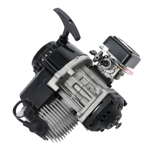 JDCEREN 2-Stroke Racing Engine Motor 49CC Engine Motor Single Cylinder Air-Cooled for Pocket Bike, Mini Dirt Bike, ATV & Scooter