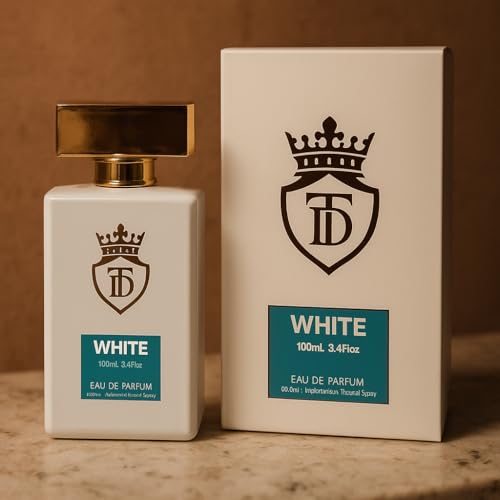 White Eau de Parfum Unisex 100ml – Profumo Elegante Ispirato al Bianco Latte – Fragranza Intensa e Persistente dal Flacone Raffinato – Essenza Dolce e Cremosa per Uomo e Donna, Idea Regalo