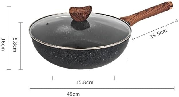 Aluminum Alloy Non Stick Pan Korean Flat Bottom Frying Cooking