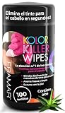 Framar Removedor Tinte Pelo - Quita Tinte de Pelo Suavemente de la Piel, Arrastre de Color Pelo, Removedor de Color Cabello, – Olor Agradable – 100 Unidades en Caja Dispensadora