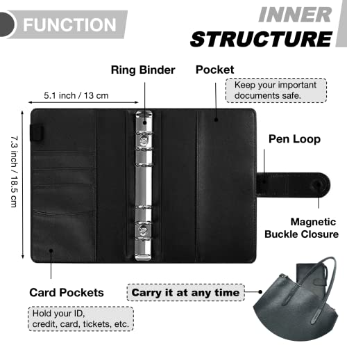 Domuuh Budget Binder With Zipper Envelopes & Expense Budget Sheets,Money Binder With Cash Envelopes For Budgeting And Saving Money, Money Organizer For Cash (Black) #TOP6