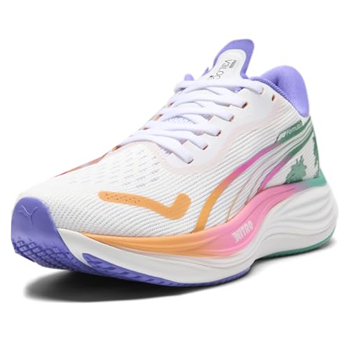 PUMA Womens F1 Velocity Nitro 3 Miami Gradient Graphic Lace Up Sneakers Shoes Casual - White - Size 8 M2