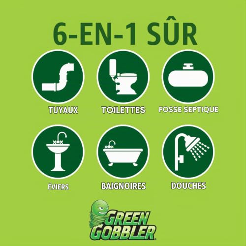 Green Gobbler bandes-12 Bio-écoulement (débouchage et désodorisant), 12 pac – vue 7