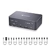 AV Access iDock D23 8K KVM Switch Docking Station حزمة مع وحدة تحكم عن بعد سلكية