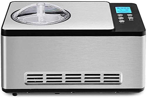 PIVFEDQX Atten Eismaschine, gefrorener Joghurt, Gelato, automatische Eismaschine zu Hause, elektrische cremige Gefrorene…