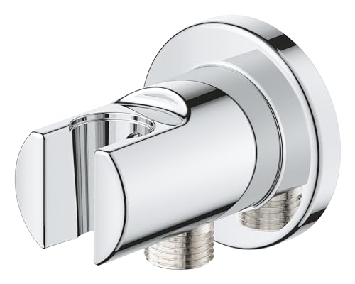GROHE Vitalio, Wandanschlussbogen (Duschkopf Halterung mit Standardanschluss 1/2, passend für alle Standard Duschbrausen, langlebige Oberfläche, Wandmontage), chrom, 26962001