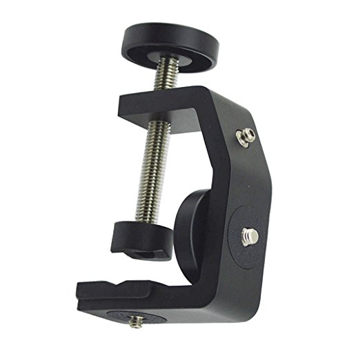 gazechimp Suporte De Câmera C-Clamp Ajustável Com Adaptador De Parafuso De 1/4 De Polegada Para Câme
