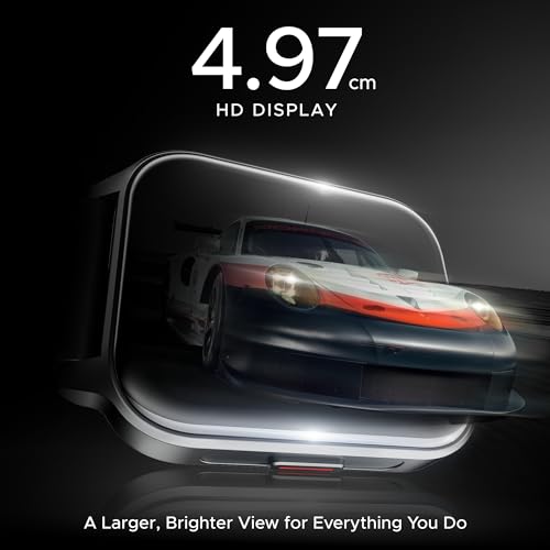 Boat Wave Call 2 Plus Smart Watch w/Bilingual Support (Hindi/English), 1.96”(4.97 cm) HD Display, BT Calling, 100+Sports Modes, Animated Watch Faces, Voice Assistant(Active Black) view 2