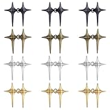 12 Pcs Pant Waist Tightener Adjustable Star Button Waist Buckle Sets, No Sew Waists Tightener for Pants Women Jeans Button Tighteners Decorative Adjuster Waists Tighteners for Loose Jeans, Skirts