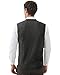 Kallspin Men's Sweater Vest Wool Blend V-Neck Button Sleeveless Cardigan Vest Sweater (Charcoal, Medium)