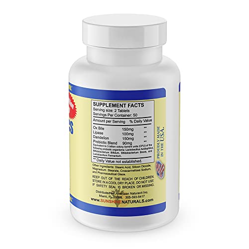 Sunshine Naturals 7-89939-10139-1 Super Probiotics Supplement. Improves Digestion. 100 Capsules thumb #2